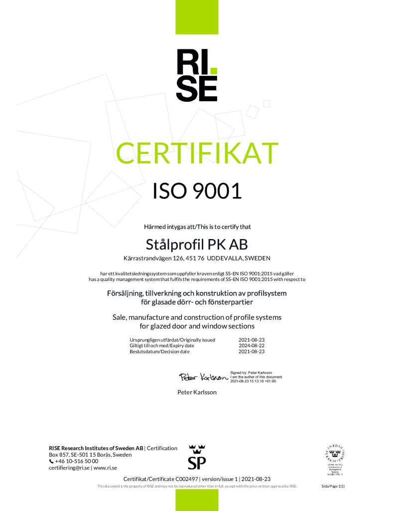 ISO 9001:2O15