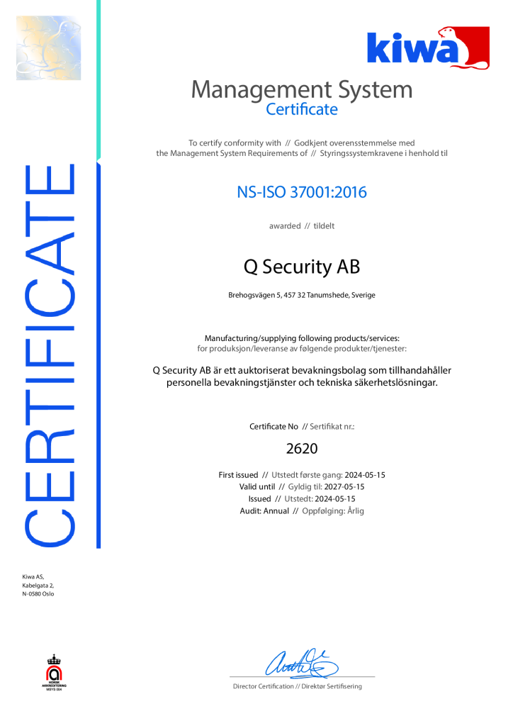 NS-ISO 37001:2016