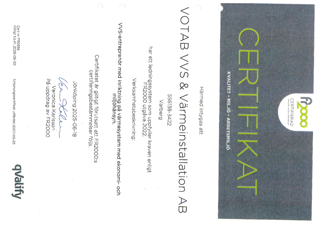 FR2000 - Certified Business